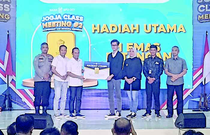 APRESIASI: Kegiatan Penarikan Undian Regional Tabungan Simpeda Tahun 2024: Jogja Class Meeting #2&rdquo; pada Minggu (11/8) di Plaza Ambarrukmo.(Gregorius Bramantyo/Radar Jogja)