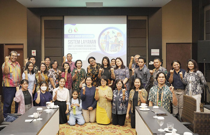 FOKUS: Sesi Focus Group Discussion (FGD) UKDW dalam rangka inisiasi pembentukan Unit Layanan Disabilitas (ULD).