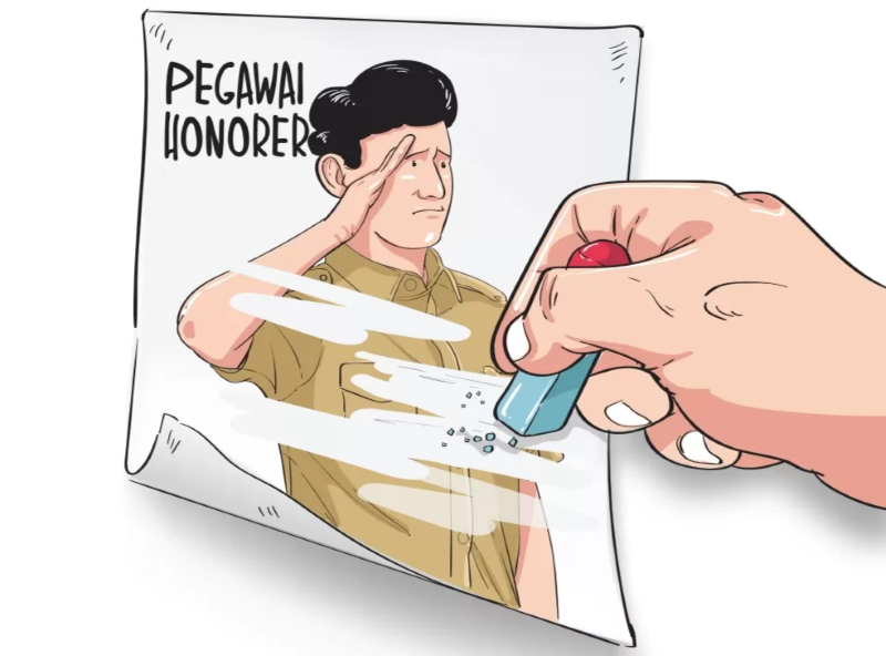 Ilustrasi tenaga honorer.
