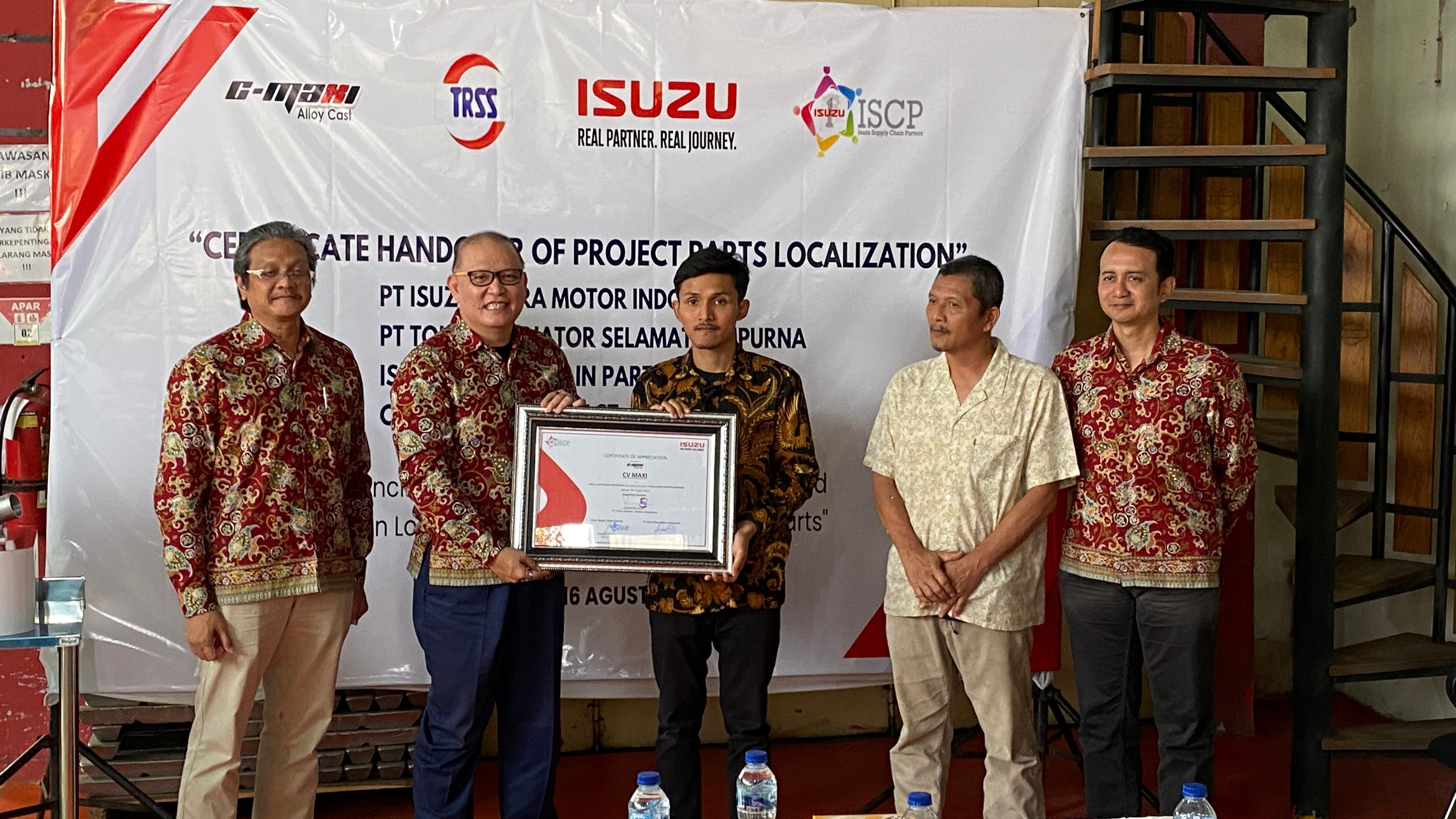 IKM NAIK KELAS: Kerja sama dijalin IKM C-Maxi Alloy Cost dengan PT Isuzu Astra Motor Indonesia. IKM lokal Jogja itu memproduksi tutup radiator yang digunakan truk Isuzu Traga