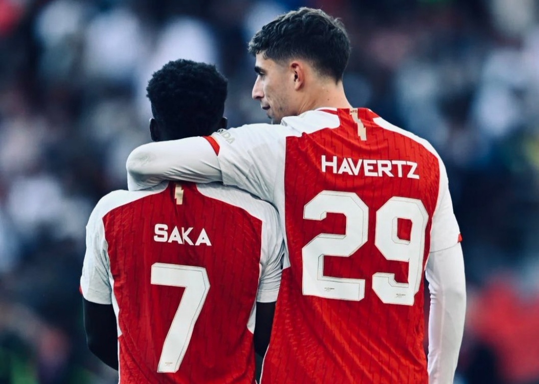 AKRAB: Duo pencetak gol Arsenal ke gawang Wolves, Bukayo Saka dan Kai Havertz