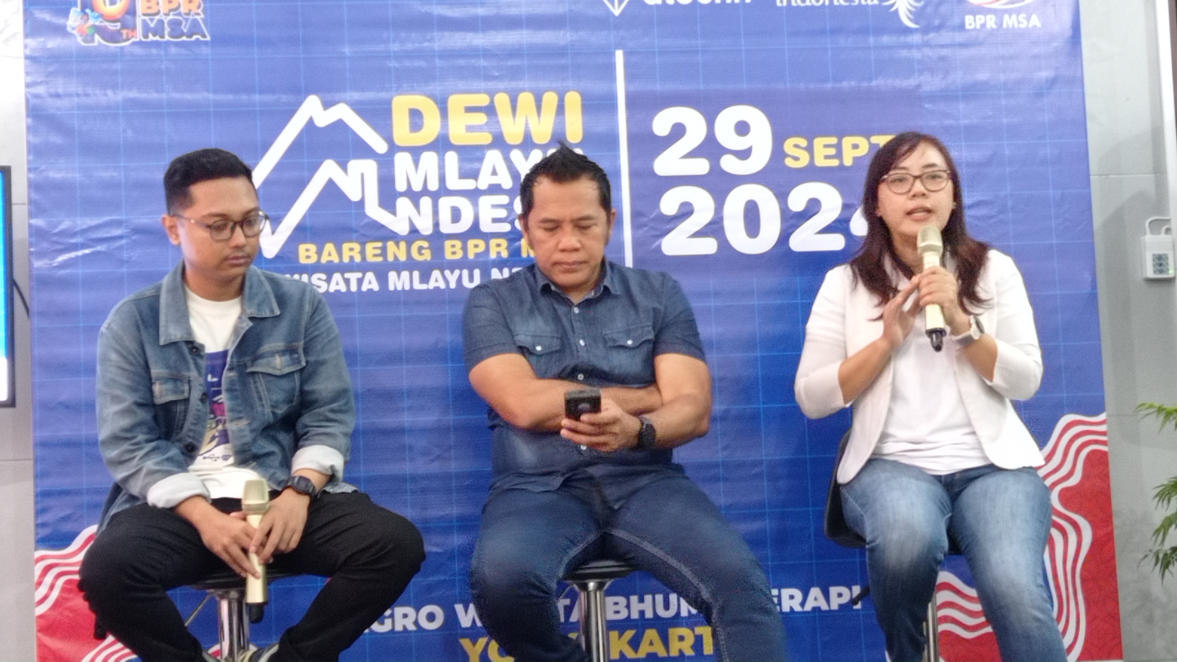 Jumpa pers event lari Dewi Mlayu Ndeso
