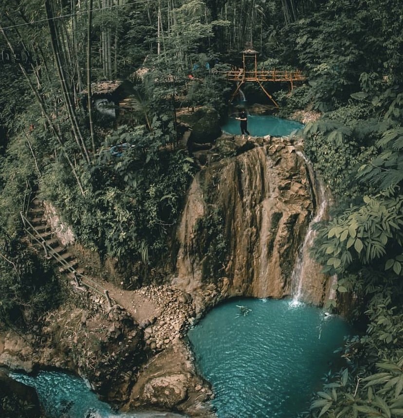 Keindahan air terjun dan kolam di Kedung Pedut