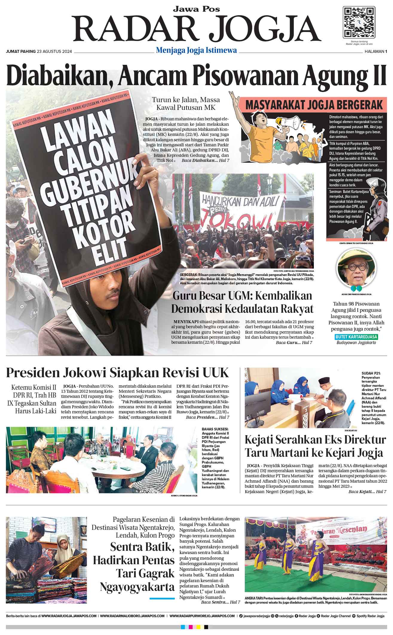 Jawa Pos Radar Jogja Jumat 23 Agustus 2024