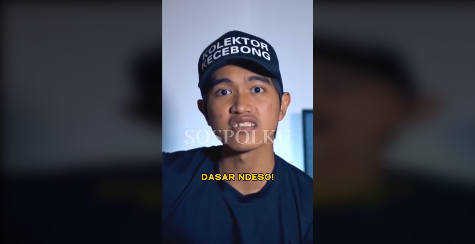 Kaesang menjadi bahan pembicaraan gara-gara video lama ini  (Sumber gambar dari tangkapan layar postingan video di akun tiktok @sospolku)