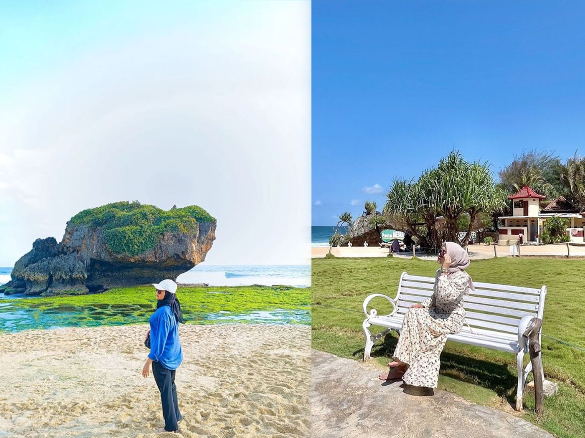 Pesona Pantai Mesra, Wonosari, Gunungkidul, DIY.