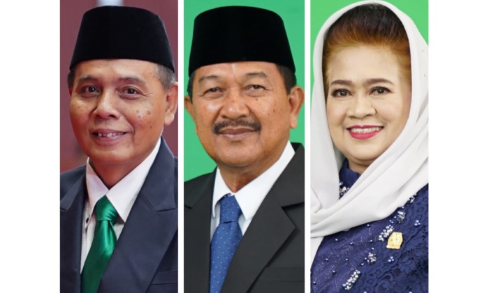 FRAKSI BARU: Kolase foto, dari kiri ke kanan, Untung Basuki Rahmat, Suharyono, Ismi Sutarti.