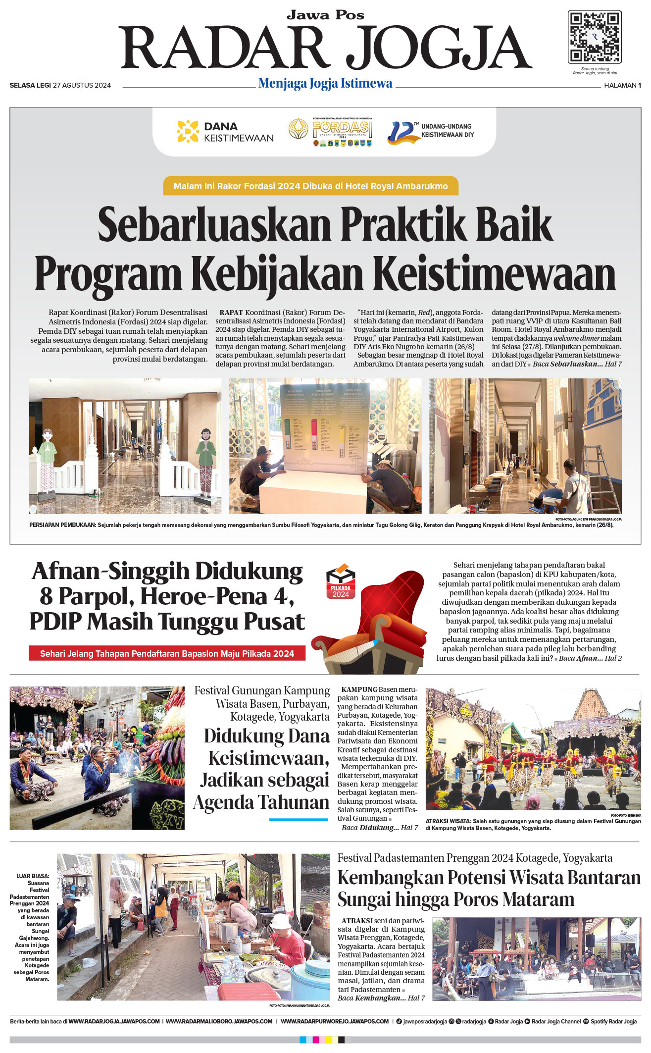 Jawa Pos Radar Jogja Selasa 27 Agustus 2024