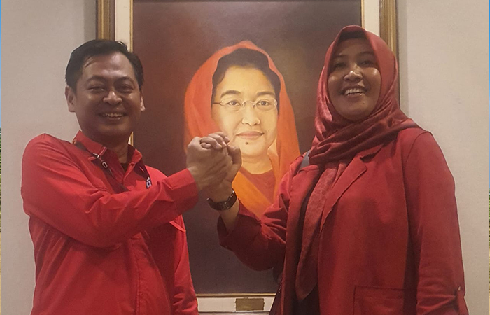 BAPASLON PDIP-PKS: Novida Kartika Hadi (NKH) dan Rini Indriani.ISTIMEWA