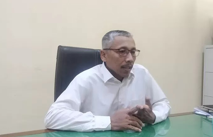 Kepala Pelaksana BPBD Gunungkidul Purwono saat diwawancarai awak media.Andi May/Radar Jogja