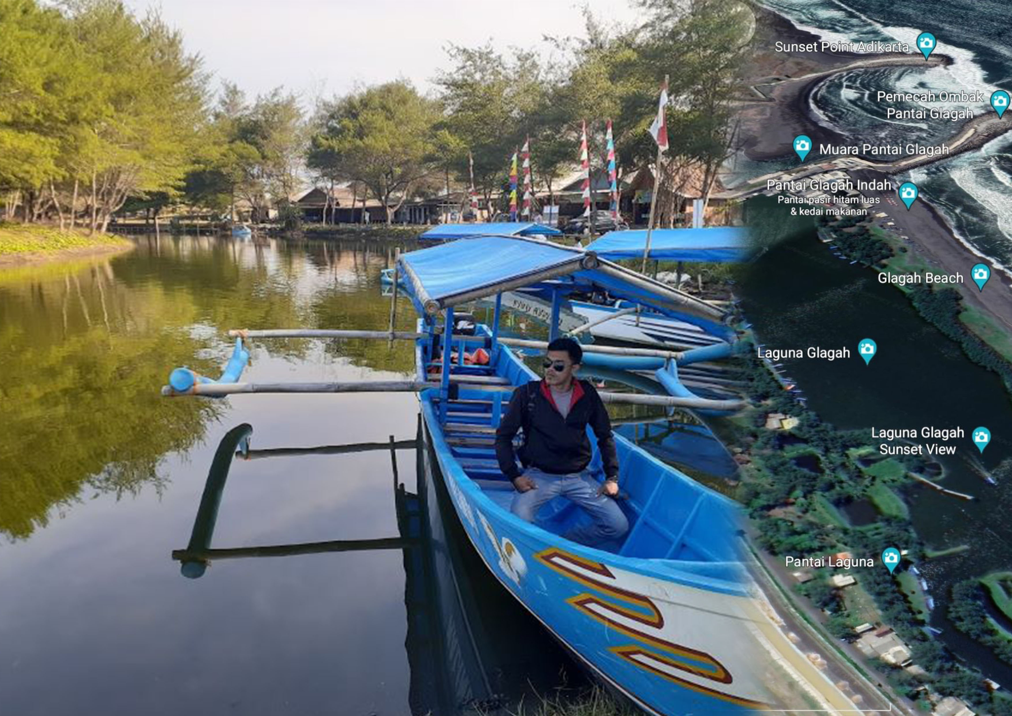 Laguna Pantai Glagah, Kulon Progo, DIY.