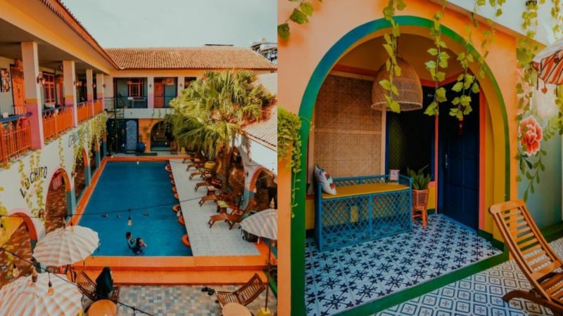 Resto Por Aqui dengan interion ala Mexico.