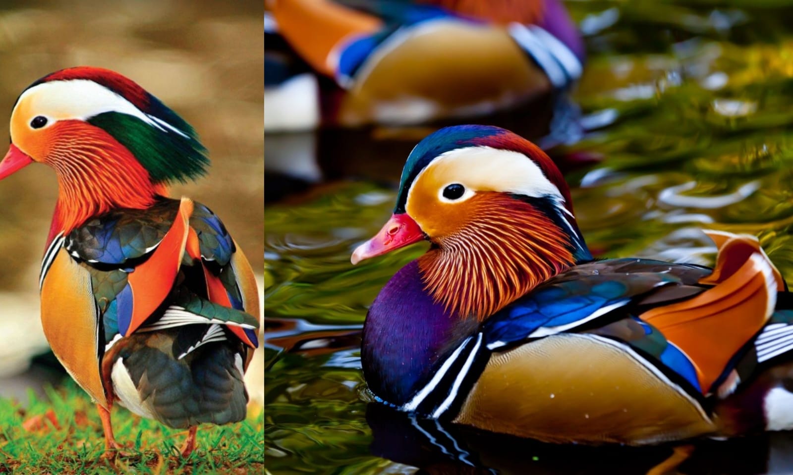 Bulu warna-warni bebek mandarin ini bukan hanya sekedar hiasan, tetapi juga melambangkan keindahan dan harmoni alam  (pinterest.com)