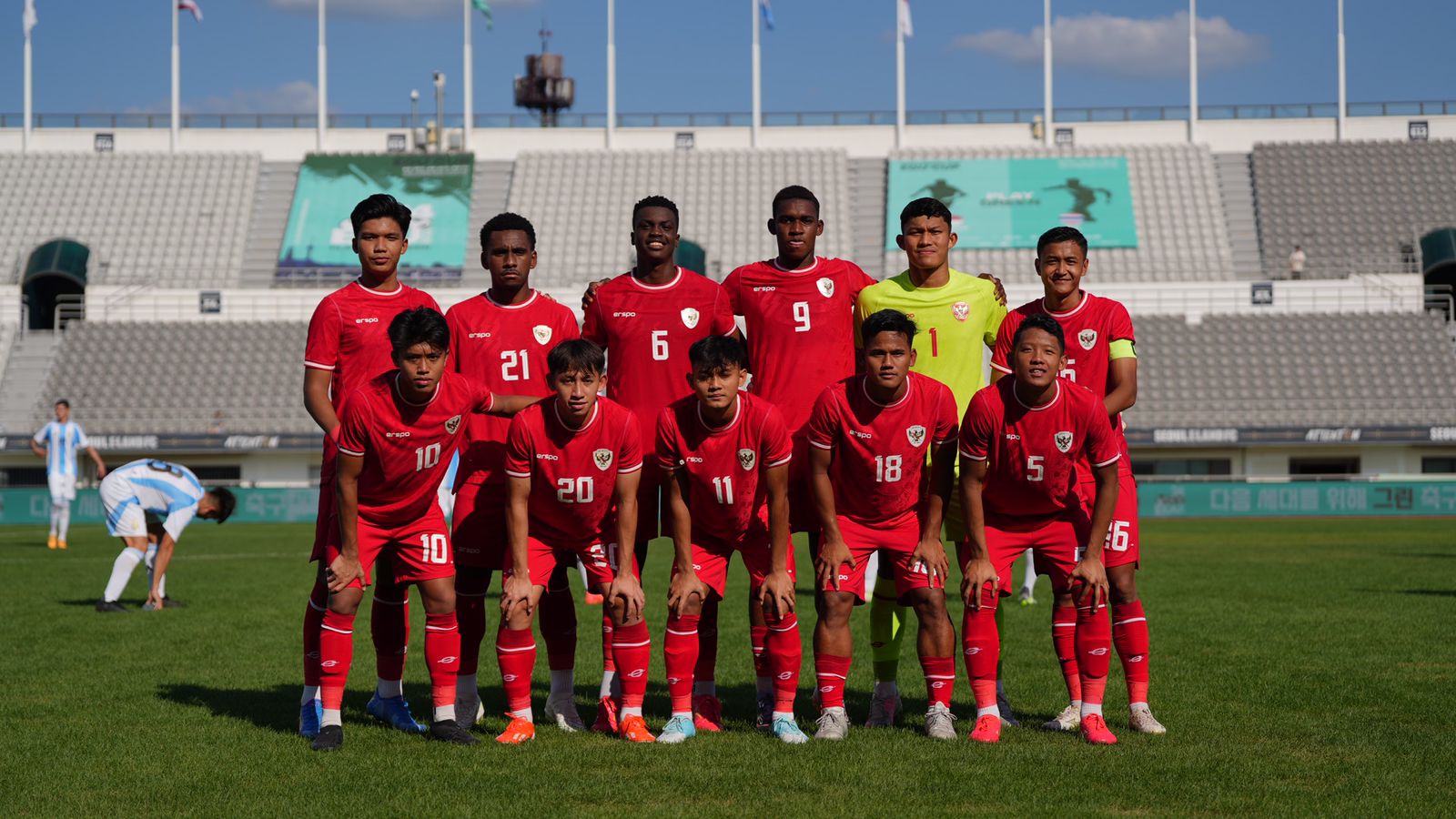 Starting line up timnas Indonesia saat kalahkan Argentina (pssi)