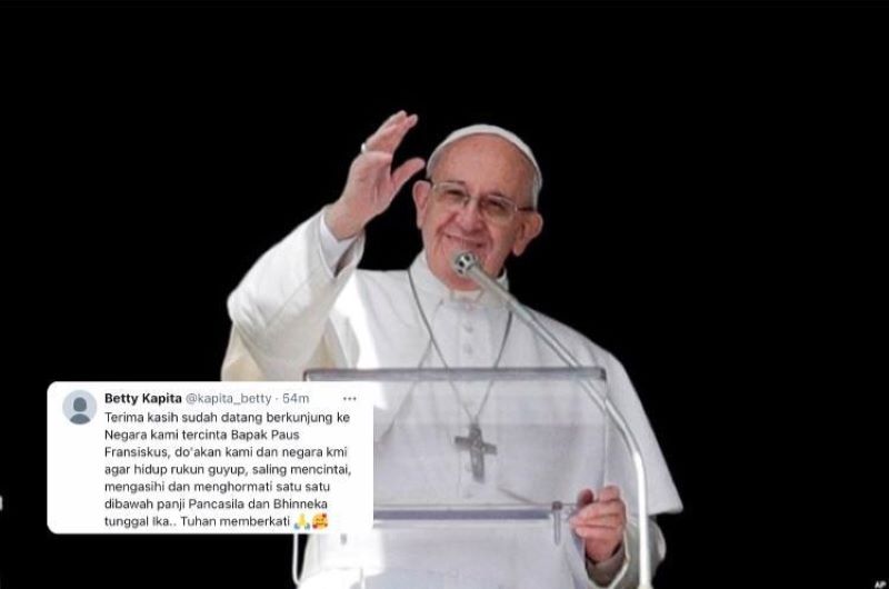 Tanggapan netizen tentang kesederhanaan Paus Fransiskus, di balik itu mereka membandingkannya dengan orang lain.