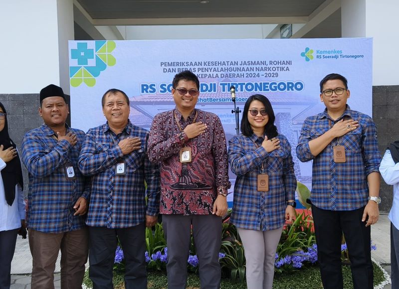 Komisioner KPU Kabupaten Purworejo usai mendampingi bapaslon Bupati dan Wakil Bupati Purworejo jalani rikes di RSUP dr. Soeradji Tirtonegoro Klaten.