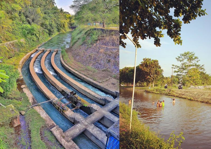 Selokan mataram, saluran air yang membentang di Yogyakarta. Menghubungkan Jali Progo dengan Kali Opak.