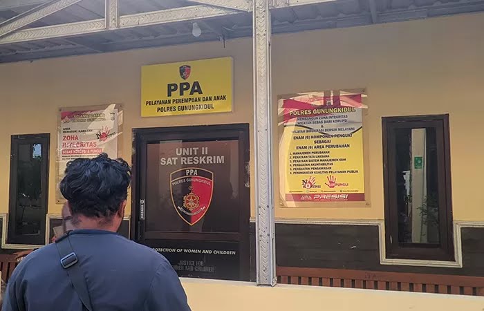 Orang tua korban melaporkan kasus tindak pidana pencabulan di unit PPA Polres Gunungkidul
