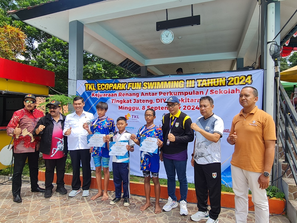 Para pelajar dari berbagai daerah mengikuti kejuaraan TKL Ecopark Fun Swimming II, Minggu (8/9/2024).