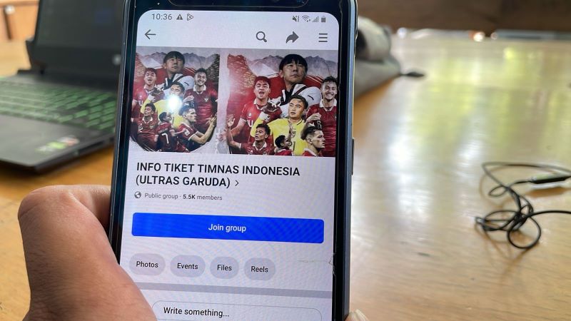 FB pejualan tiket Timnas