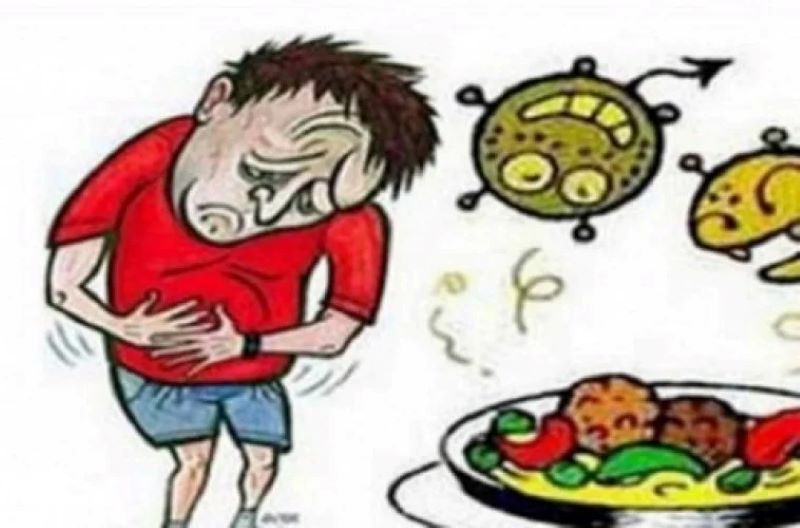 Ilustrasi keracunan makanan.