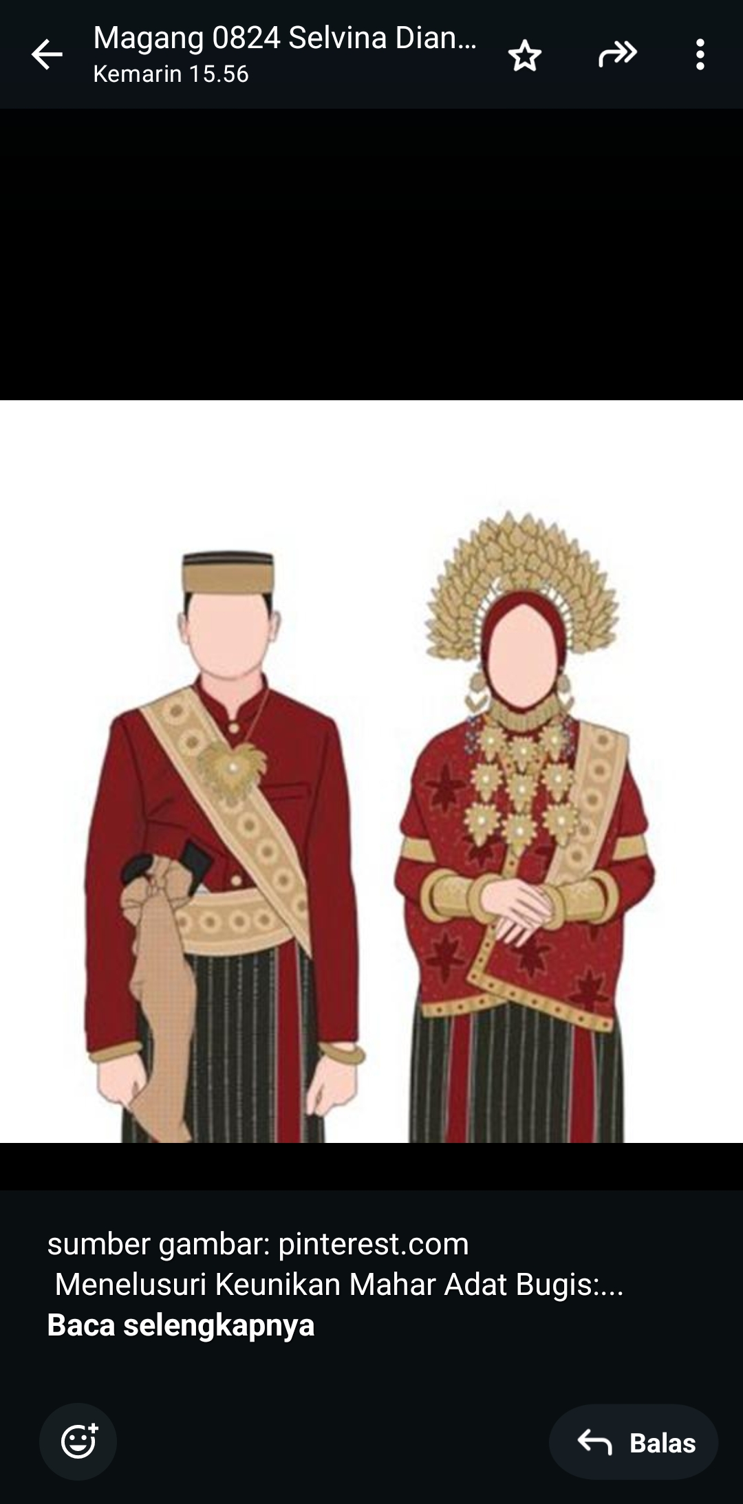 Ilustrasi adat bugis.