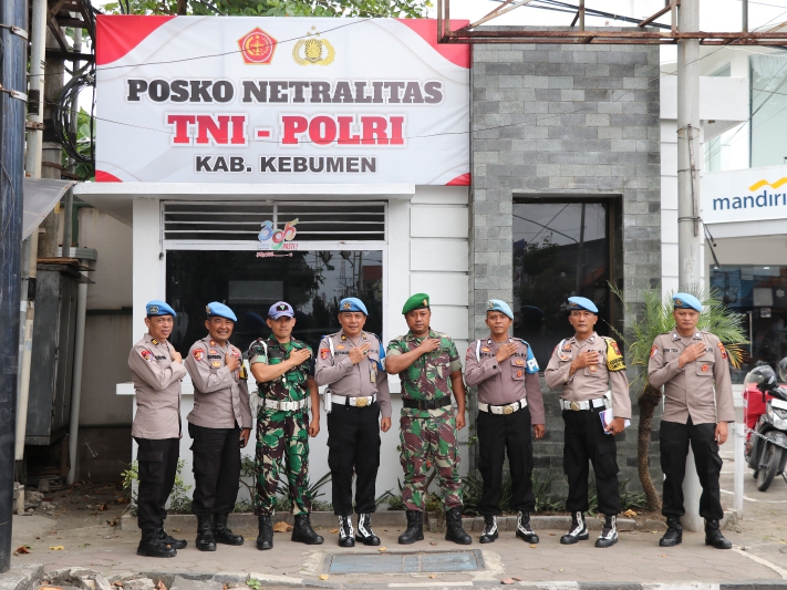 NETRALITAS PILKADA : Personel Polres Kebumen akan disiagakan di Posko Netralitas TNI-Polri selama tahapan Pilkada 2024.