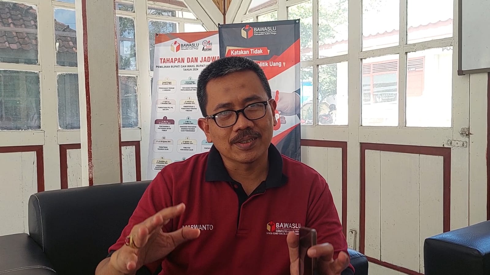 Ketua Bawaslu Kulon Progo Marwanto