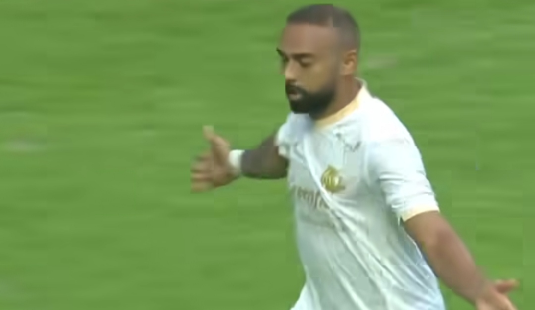 Selebrasi Dalberto Luan usai cetak gol ke gawang PSM Makassar dalam kemenangan Arema FC di BRI Liga 1 (tangkapan layar ig aremafc)