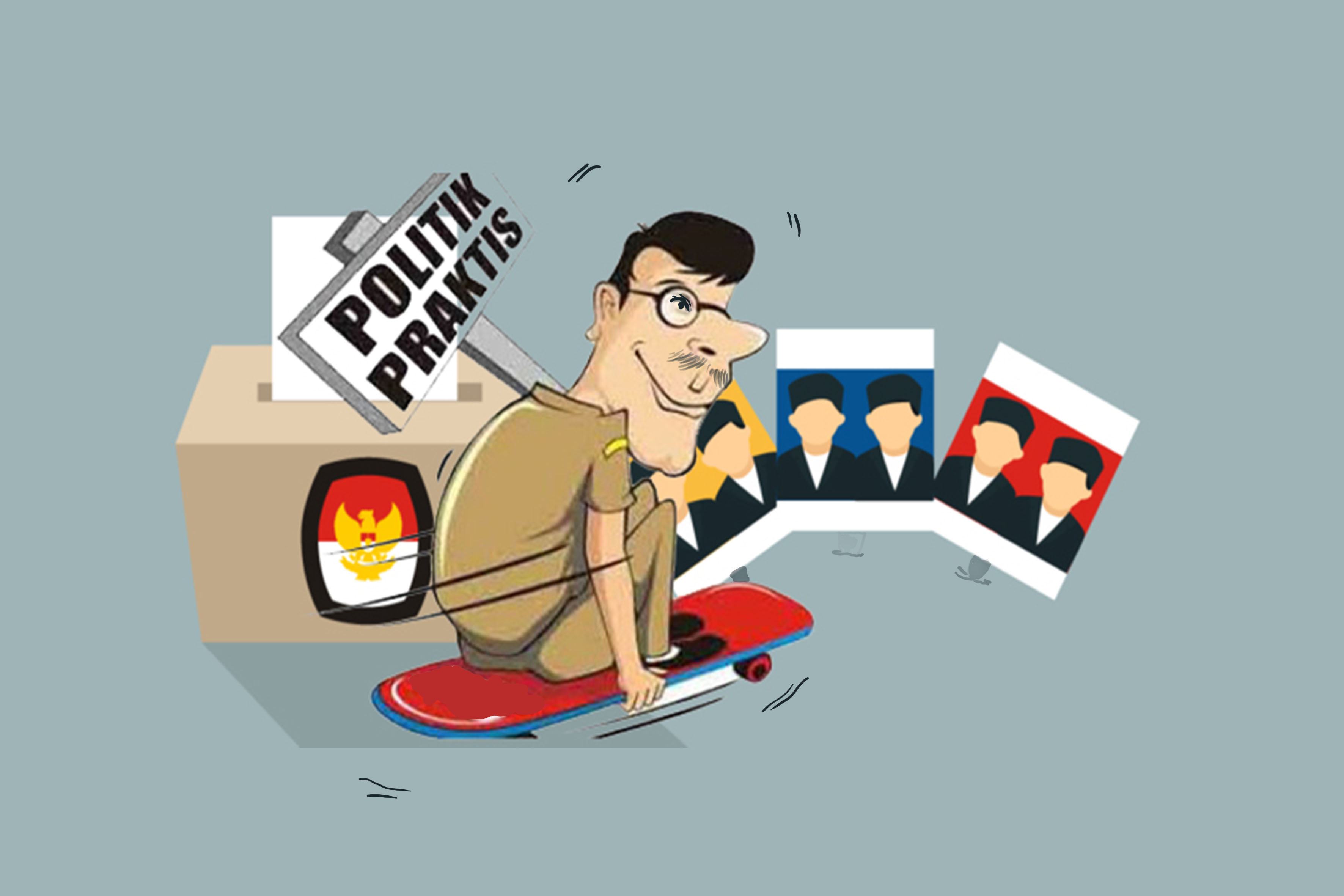 Ilustrasi politik praktis.