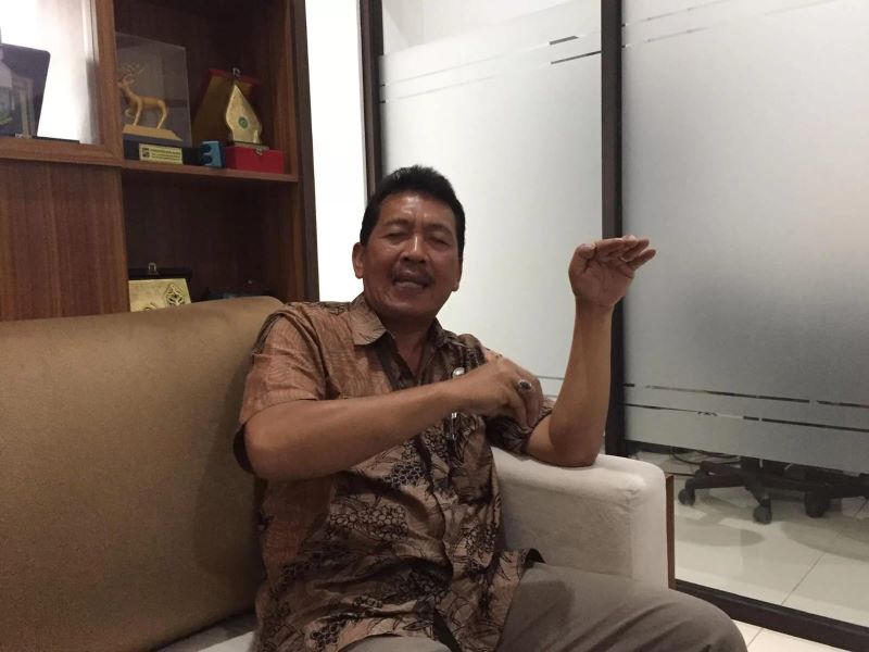 Kepala DPMPT Kulon Progo Heriyanto&nbsp;saat di kantornya., Senin (16/9/2024).