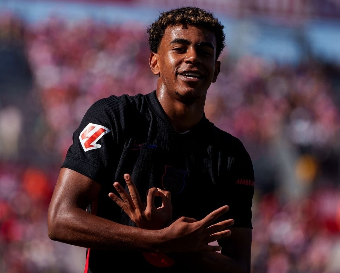 Selebrasi Lamine Yamal usai cetak gol ke gawang Girona (ig barcelonafc)