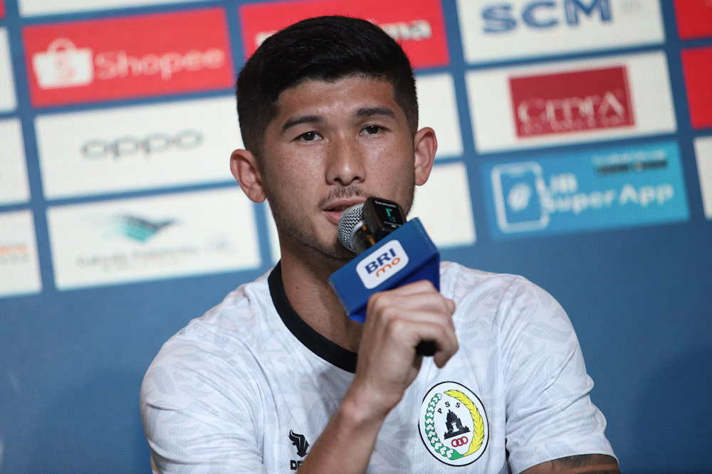 Kevin Gomes optimis PSS Sleman bisa meraih kemenangan perdana musim ini melawan Bali United (pss sleman)