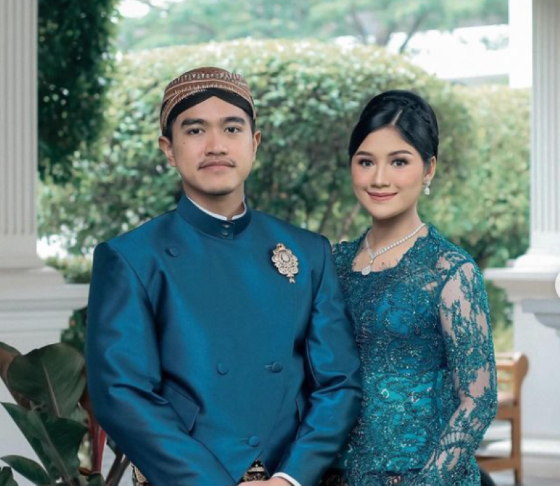 Putra Bungsu Jokowi, Kaesang Pangarep dan isterinya Erina Gudono.