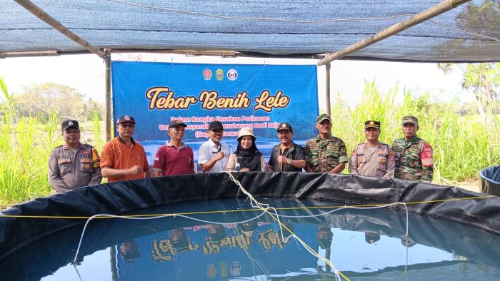 BUKTI NYATA: Kolam budi daya ikan lele intensif di Kalurahan Poncosari, Srandakan, Bantul untuk mendorong pertumbuhan produksi ikan.