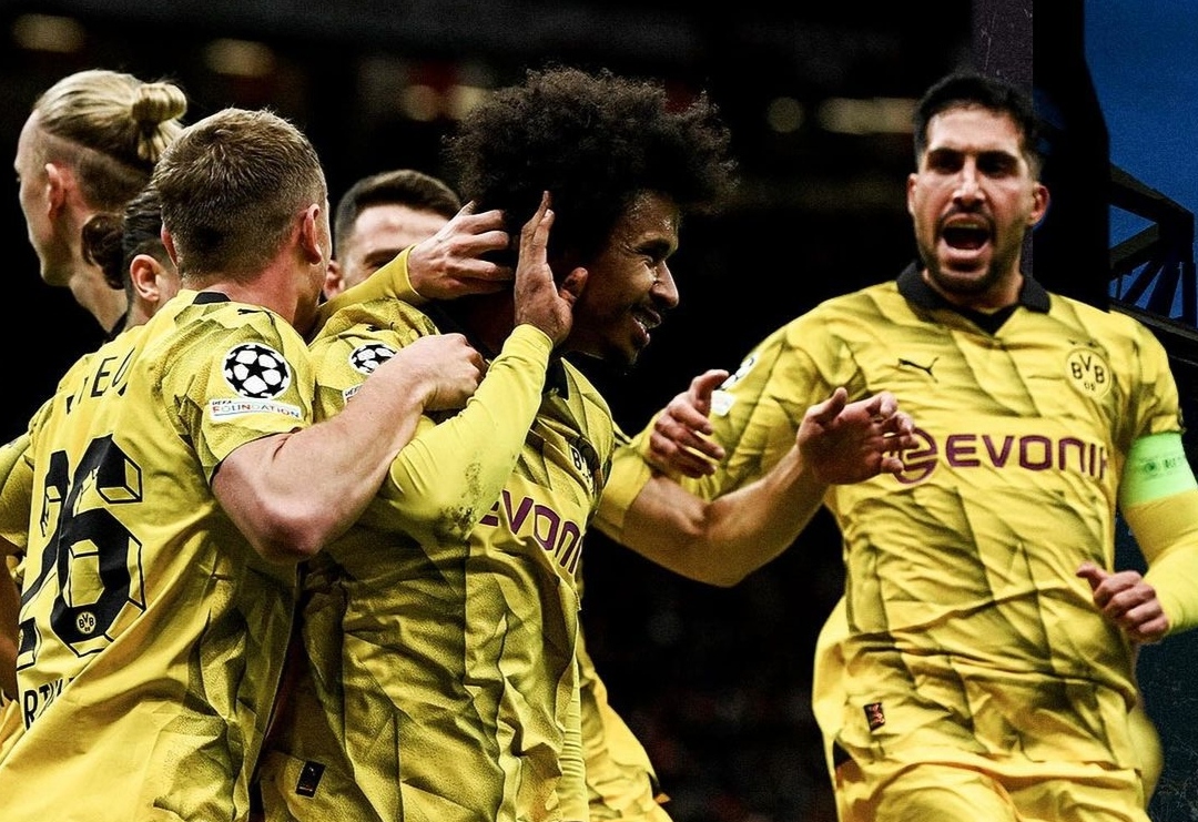 Selebrasi penggawa Borussia Dortmund rayakan kemenangan atas Club Brugge di Matchday pertama Liga Champiosn (bvb09)