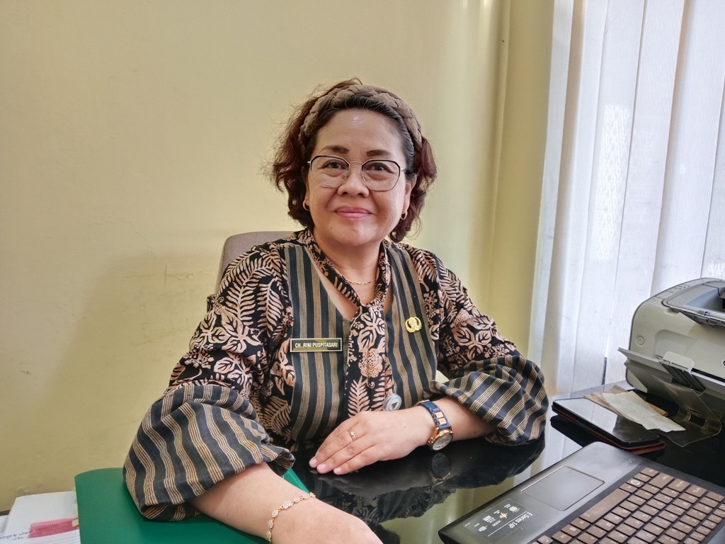 Kepala Bidang Pembinaan dan Pengelolaan Perpustakaan Kabupaten Sleman Christiana Rini Puspitasari