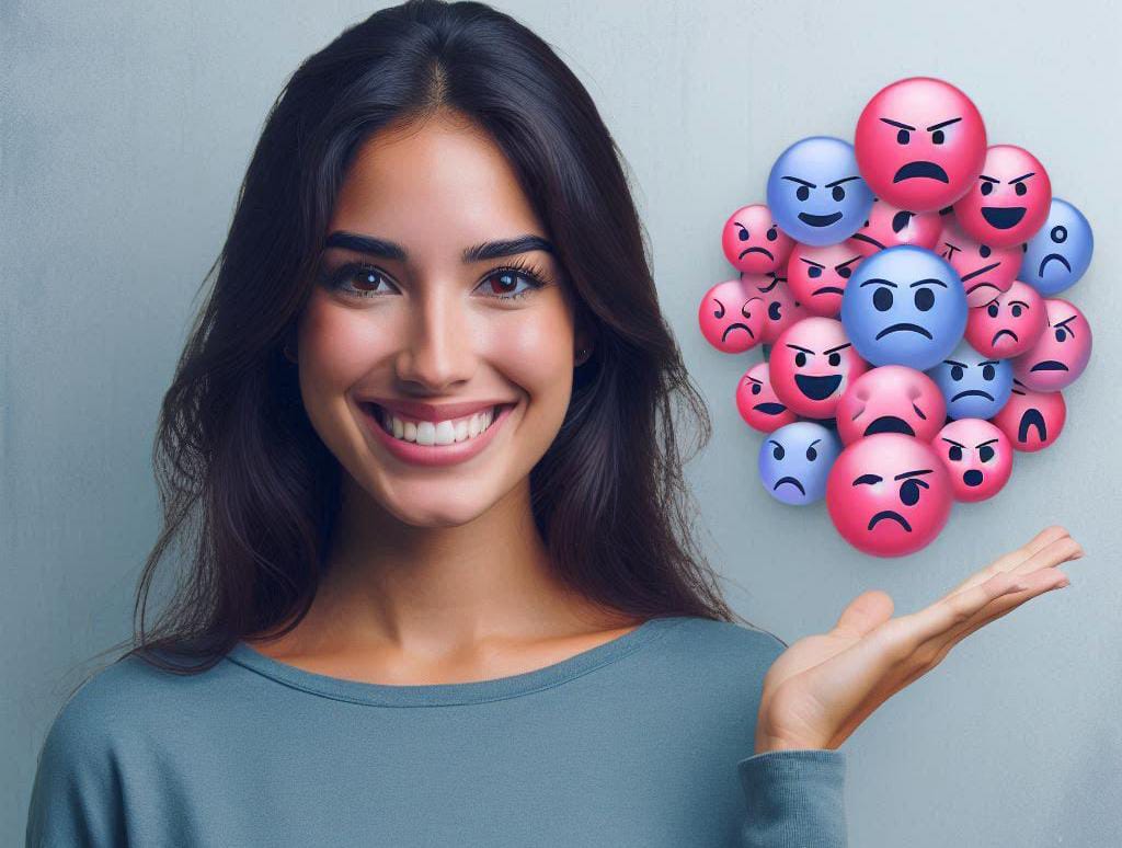 ilustrasi toxic positivity  (AI Generator)