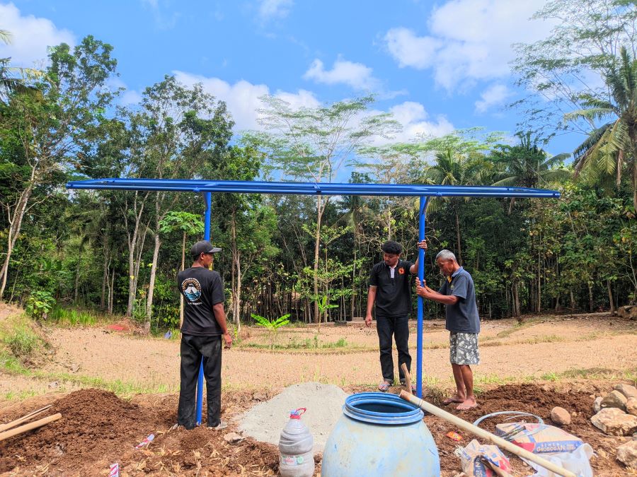 Pemasangan teknologi Panel Surya untuk irigasi pertanian di Patuk Gunungkidul