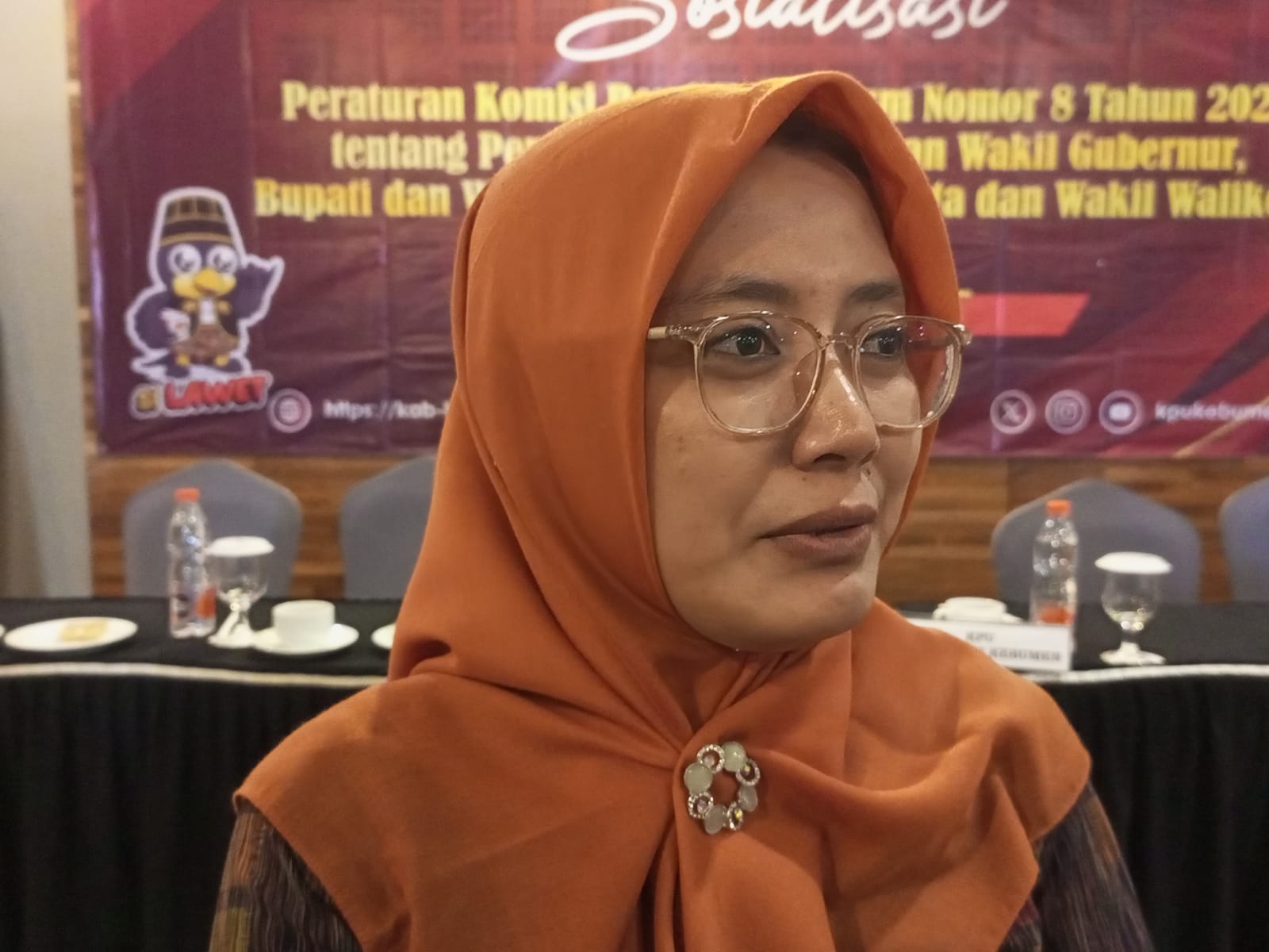 Ketua KPU Kebumen Dzakiyatul Banat.