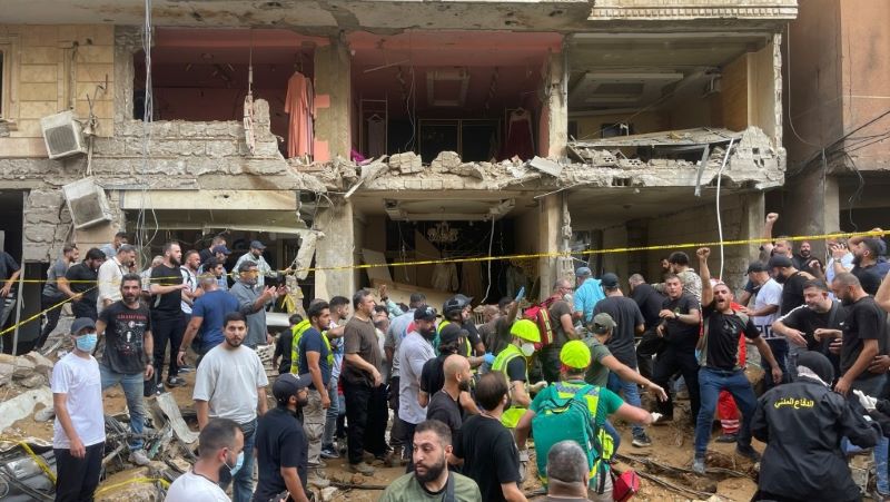 Wilayah pinggiran ibu kota Beirut yang menjadi sasaran serangan drone Israel.