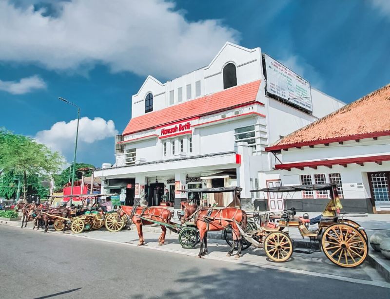 Sentra Batik Hamzah di Jalan Margo Mulyo Nomor 9, Ngupasan, Kecamatan Gondomanan, Kota Jogja.