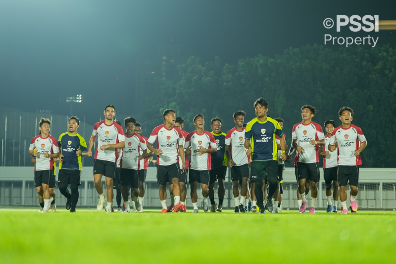 Timnas Indonesia U20 jalani latihan jelang Kualifikasi PIala Asia U20 2025 (PSSI)