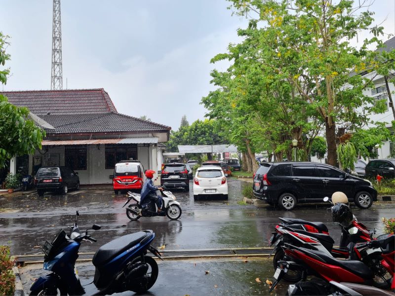WASPADA: Hujan mulai melanda sebagian besar wilayah Kabupaten Magelang.