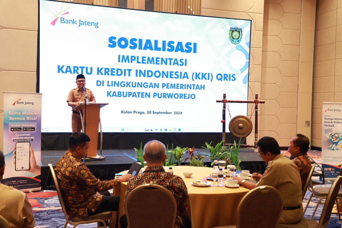 Sosialisasi implementasi KKI QRIS untuk mewadahi kebutuhan akses pembayaran secara digital antar pemerintah daerah, Senin (30/9/2024).