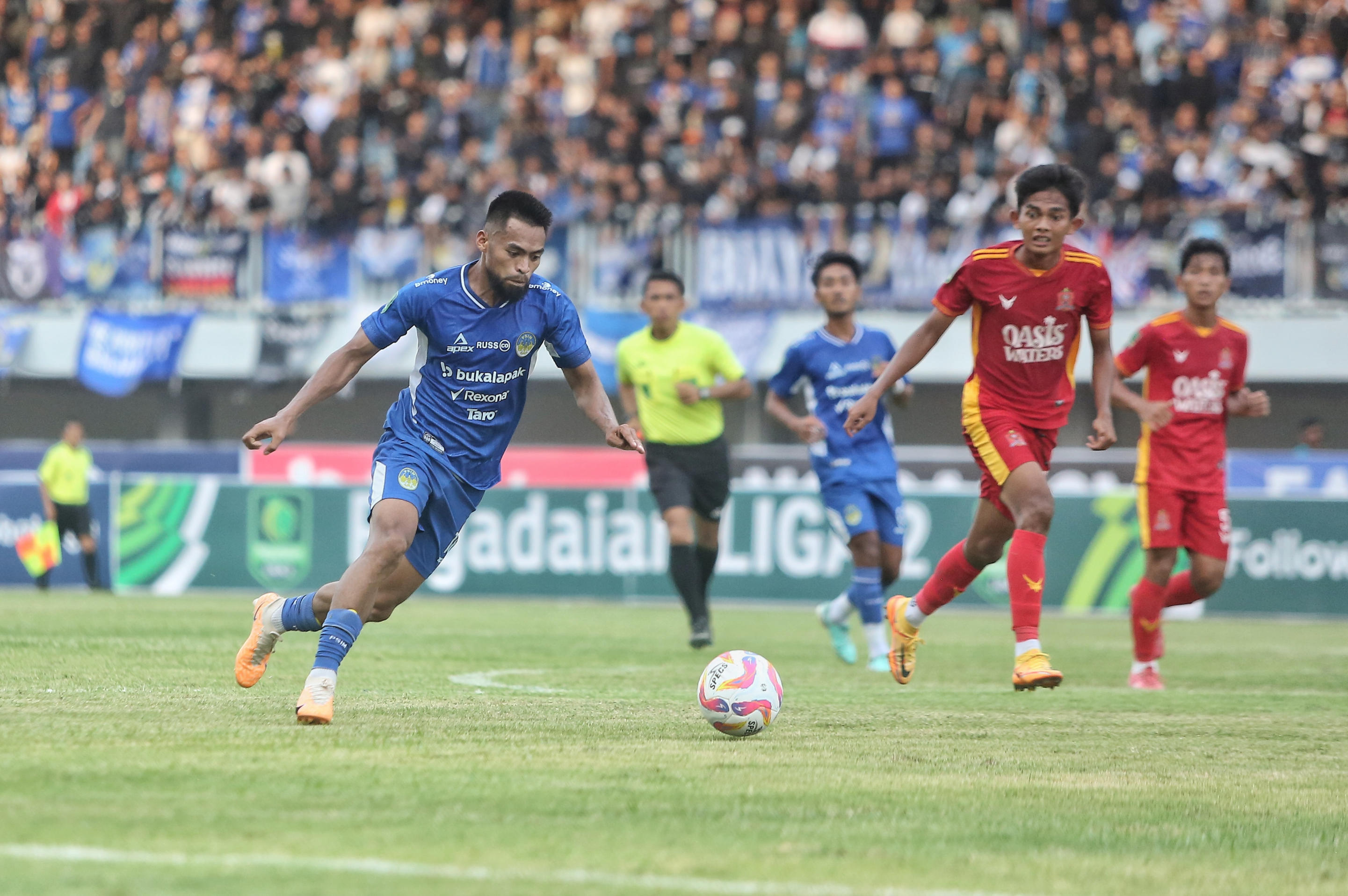 Pemain PSIM Jogja Saldi saat melawan Persijap Jepara