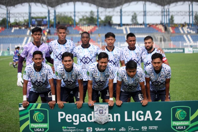starting eleven PSPS Pekanbaru saat menjalani kompetisi Pegadaian Liga 2 2024/25 (LIB)