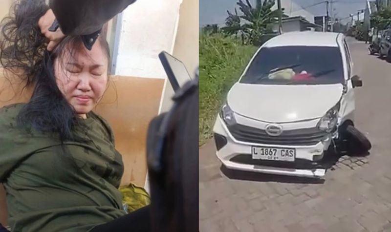 Maria Livia, begal taksi online di Surabaya.