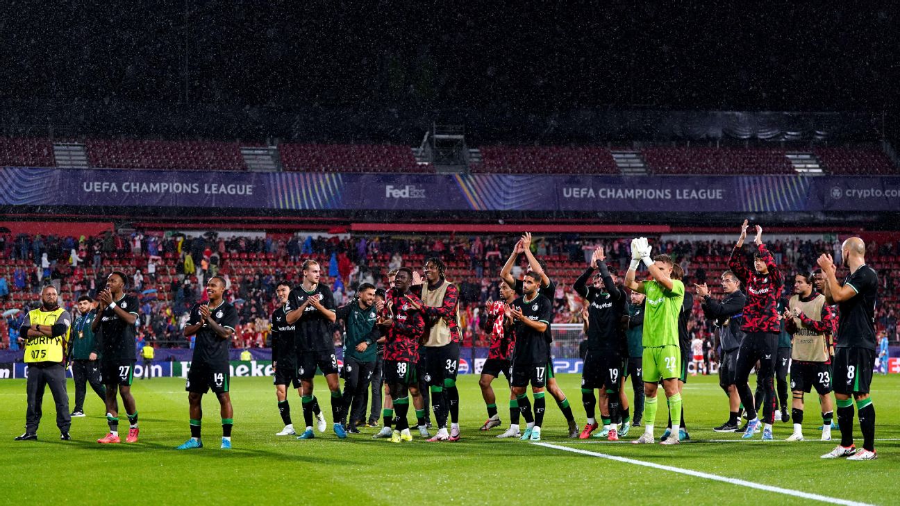 Feyenoord rayakan kemenangan atas tuan rumah Girona di Liga Champions