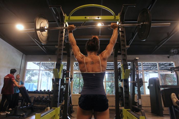 LENGKAP: Alat di pusat kebugaran perempuan juga sama lengkapnya dengan yang disediakan gym pada umumnya.